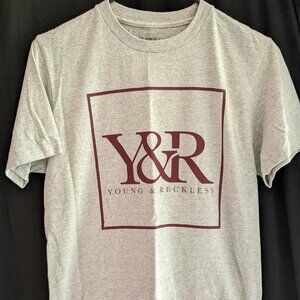 Young & Reckless Grey/Maroon Men's Tee